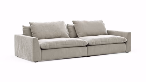 Sofa Ulf - 3,5-Sitzer, Stoff, Beige