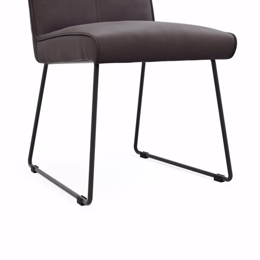 Stuhl Dinner - Stoff, Mocca