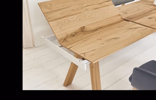Esstisch - ausziehbar, LB ca. 290x100 cm, Eiche furniert