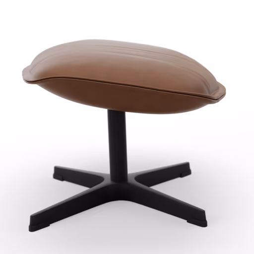 Hocker Helge - Leder Anilin, Cognac