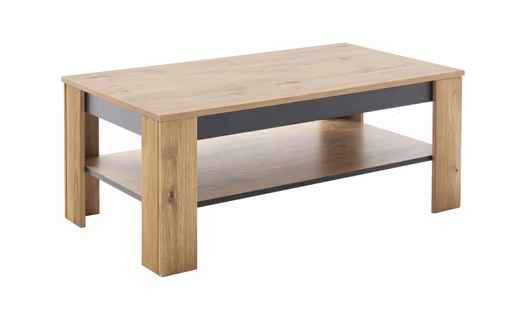 Couchtisch - LB ca. 115x65 cm, Wildeiche massiv geölt