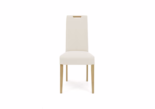 Stuhl  SITTING TOGETHER_S- Stoff, Creme, Eiche Natur