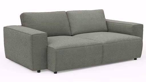 Bigsofa Lilaia - 3-Sitzer Tief, Stoff, Olivgrün