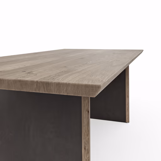 Esstisch Bakersfield - LB ca. 240x100 cm, Asteiche massiv, barrique