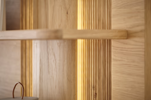 Wohnwand Paso - Asteiche bianco