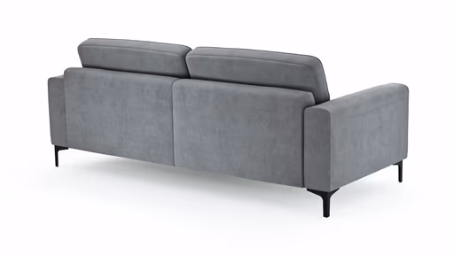 Sofa Oviedo - 3-Sitzer, Stoff, Grau