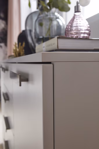 Kommode Viana - Holzwerkstoff, Weiß