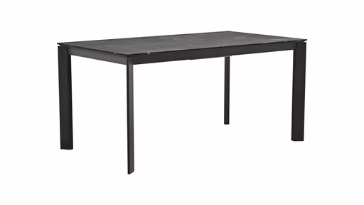 Esstisch Menosa - ausziehbar, LB ca. 160x90 cm, Laminat, Marmor schwarz