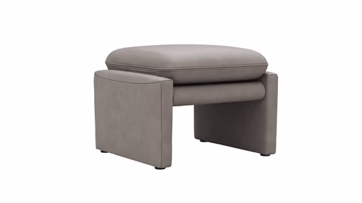 Hocker Tenero - inkl. Sitzhöhe verstellbar, Stoff, Grau