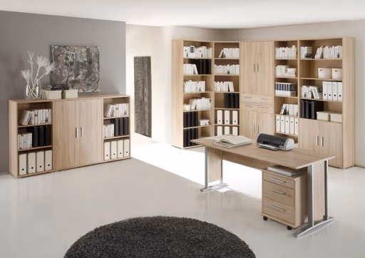 Büroschrank- Eiche Dekor