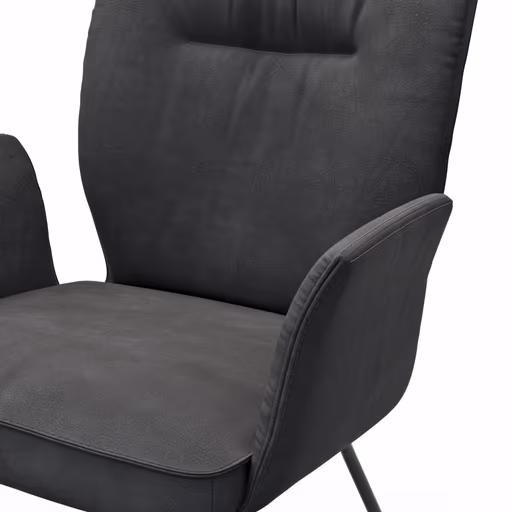 Armlehnstuhl Westmore - Stoff, Anthrazit