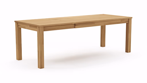 Esstisch Dinner - verlängerbar, LB ca. 160x90 cm, Wildeiche massiv