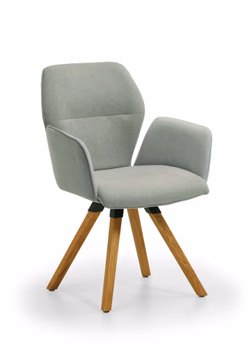 Armlehnstuhl LS 013319 - Webstoff, Grau