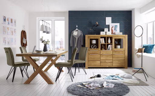 Esstisch - LB ca. 240x100 cm, Eiche massiv geölt