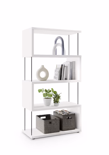 Regal - B ca. 66 cm, Weiß