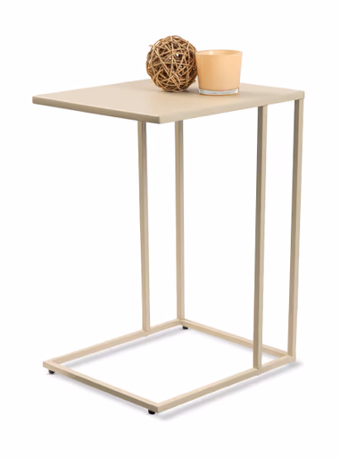 Beistelltisch - LB ca. 43x38 cm, Cremeweiß