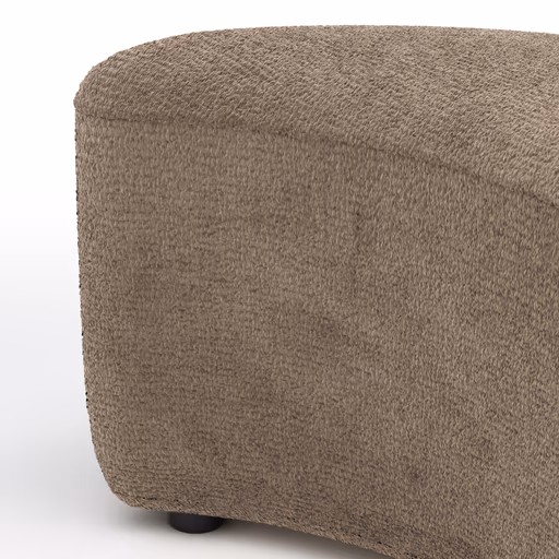 Anstellhocker Karasu - Stoff, Taupe