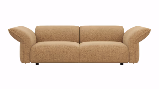 Sofa Motone - 3-Sitzer, Stoff, Kurkuma