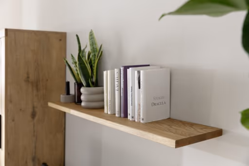 Wandboard - B ca. 110 cm, Wildeiche massiv geölt