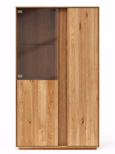 Highboard Saratoga - Wildeiche massiv, natur geölt