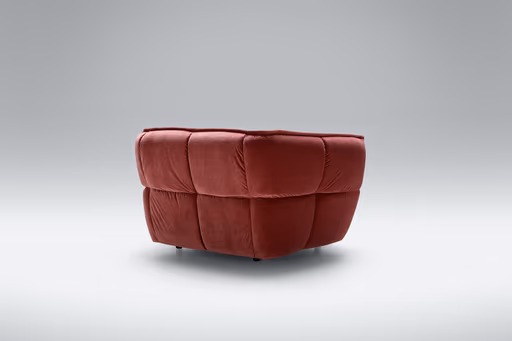 Sessel Hedda - Velour, Weinbeere