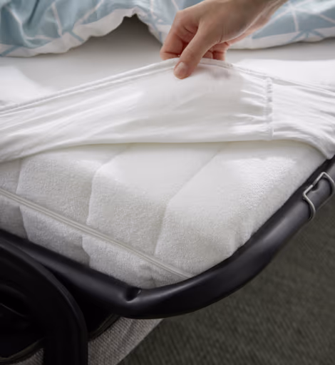 Schlafsofa Melida - 2-Sitzer mit Longchair rechts inkl. Schlaffunktion mit Bettkasten, Stoff, Hellgrau