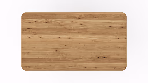 Esstisch Belfast - LB ca. 180x100 cm, Eiche massiv, X-Gestell asymmetrisch