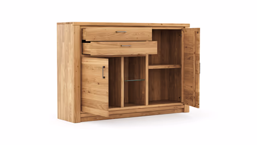 Highboard Farmingdale - Eiche massiv, natur geölt