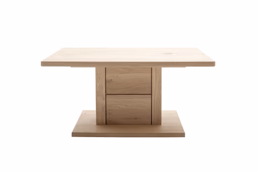 Couchtisch - LB ca. 95x55 cm, Eiche Nachbildung, Eiche massiv geölt