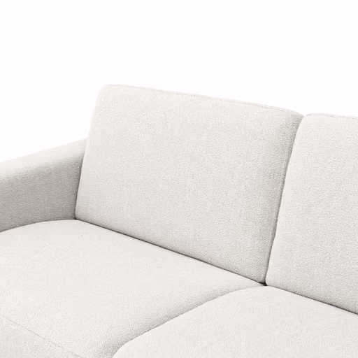 Sofa Nuoro - 2,5-Sitzer inkl. Schlaffunktion, Armlehne 1, Stoff, Natur