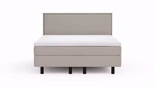 Boxspringbett Valencia - Liegefläche ca. 160x200 cm, Stoff, Mauve