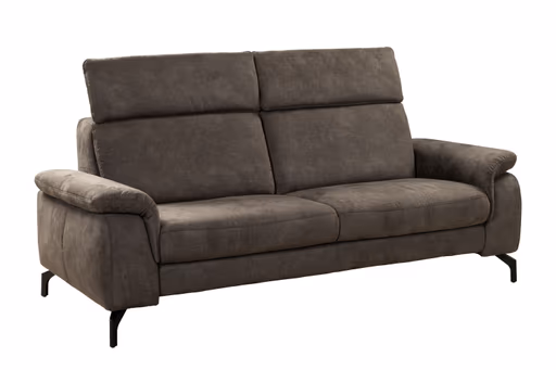 Sofa - 2,5-Sitzer, Stoff, Dunkelbraun