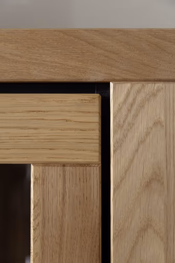 Highboard - B ca. 112 cm, Wildeiche massiv geölt