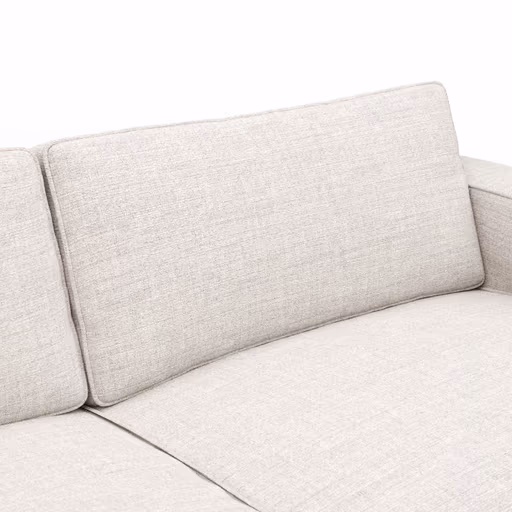 Ecksofa Lilaia - Chaise Longue XL mit 1,5-Sitzer XL rechts, Stoff, Kaschmir