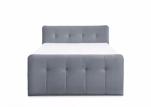 Boxspringbett HOLLIE- Liegefläche ca. 180x200 cm, Stoff, Stahl, TFK H3/TFK H3