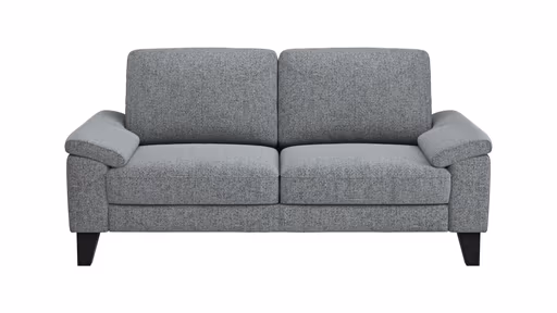 Sofa Oviedo - 2-Sitzer, keine Funktionen, Flachgewebe, Grau