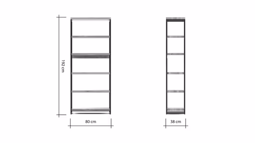 Regal Farmingdale - Eiche massiv, natur geölt