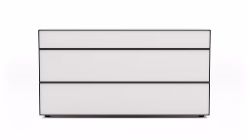 Kommode Loretto - BHT ca. 135x70x53 cm, Lack matt, Weiß
