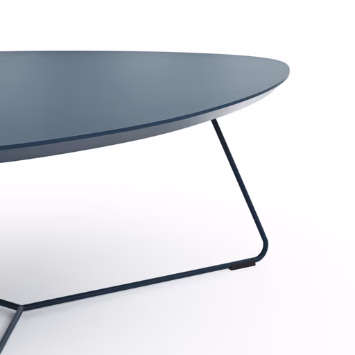 Couchtisch Fano - LBH ca. 87x78x33 cm, Fenix dunkelblau