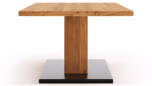 Couchtisch Fibra - LBH 110x65x45 cm, Asteiche massiv