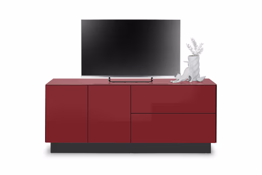 Lowboard - B ca. 181 cm, Bordeauxrot
