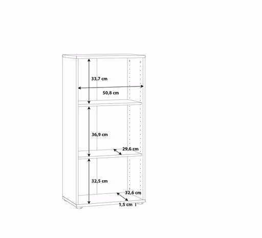 Regal FAIK - Eiche Dekor