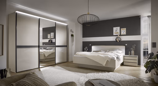 Nachtkonsole - mit 3 Schubkästen, Sandglas, Sand Dekor