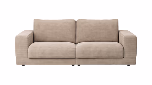 Sofa Juni - 2-Sitzer, Cord, Taupe