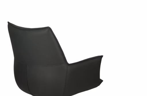 Armlehnstuhl MAKANA - drehbar, Stoff, Schwarz