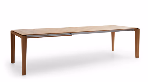 Esstisch 3400 - ausziehbar, LB ca. 200x100 cm, Asteiche massiv, Geölt, Gedrehter Fuss