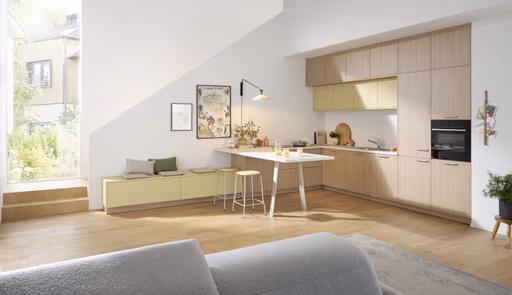 L-Küche 51.230 GL 3 525, holzfarben