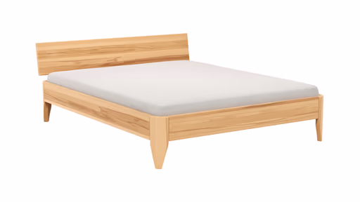 Bettgestell 1660 - Liegefläche ca. 160x200 cm, Kernbuche massiv, geölt
