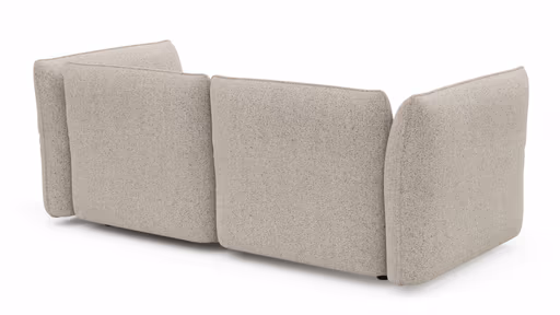 Sofa Motone - 3-Sitzer, Stoff, Beige