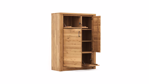 Highboard Farmingdale - Eiche massiv, natur geölt